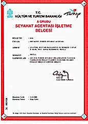 Ortakent Turizm Acente Belgesi